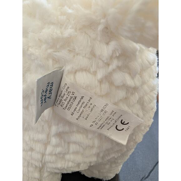 Mary Meyer LARGE soft plush white Elephant 18" long gray ears Pillow toy EUC - Picture 6 of 12